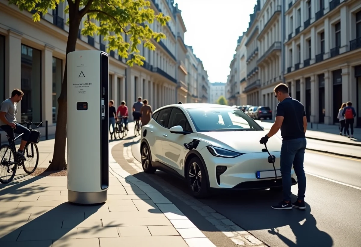 borne de recharge pour voiture électrique