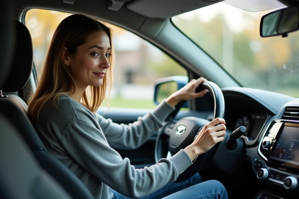 Jeune femme vérifie l