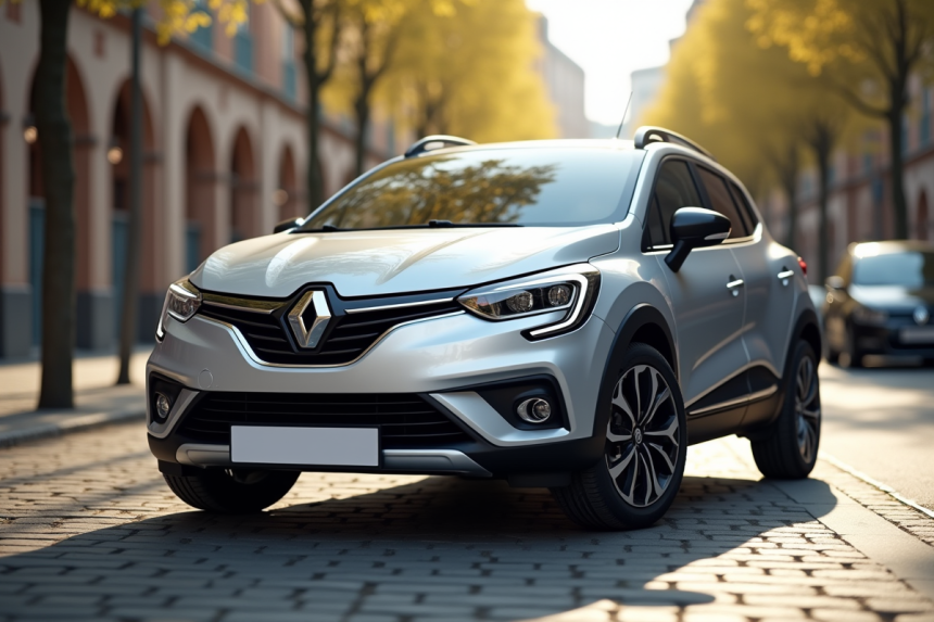 Voiture Renault Clio 3 Phase 2 en extérieur en ville